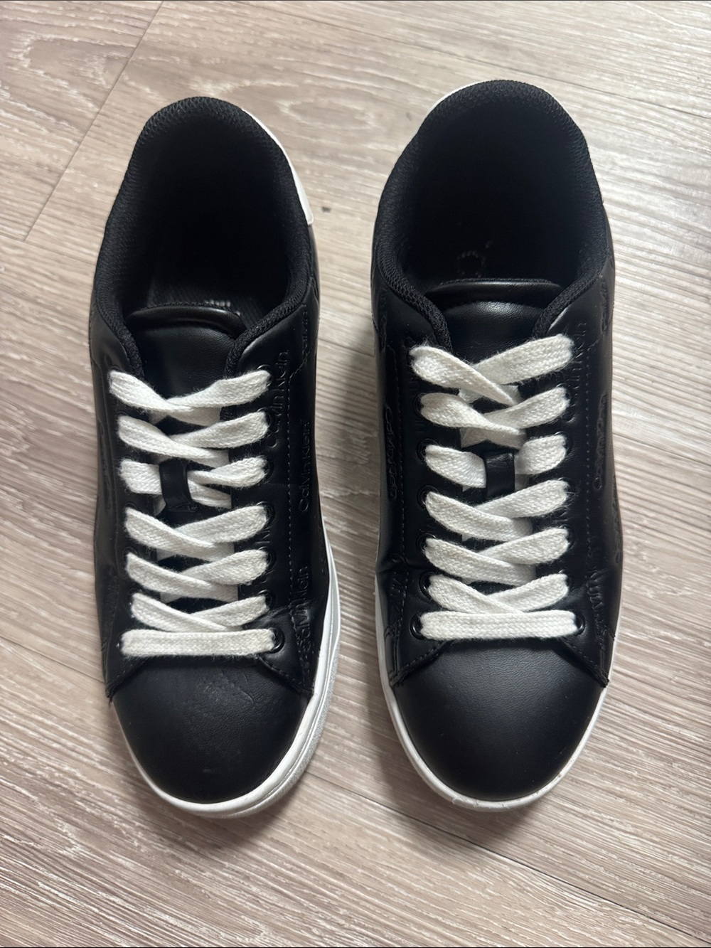 Calvin Klein Ryder Black Low-Top Sneakers with White Laces